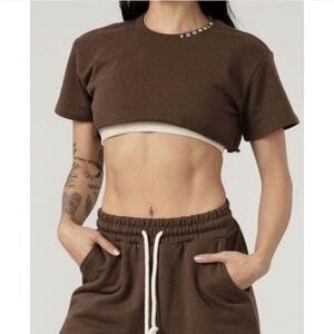 YoungLA Forest Green Cropped Tee